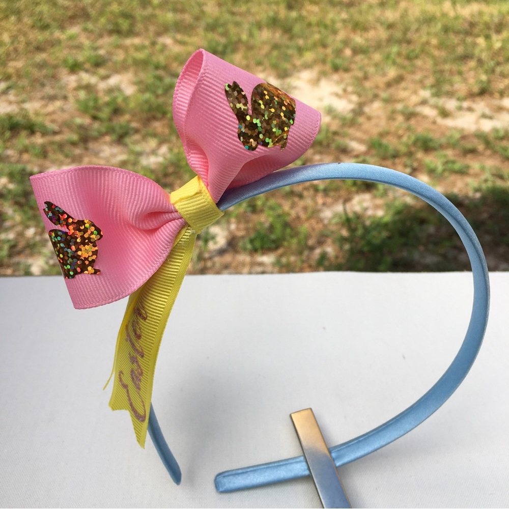 1 Pc Headband For Girl Easter Bunny Iron Vinyl